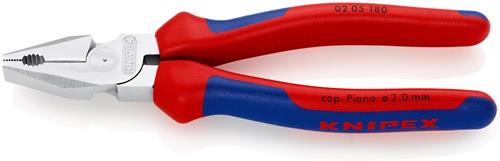 KNIPEX Kraftkombizange L.180mm verchr.Mehrkomp.-Hülle KNIPEX