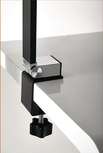 Nordwest Schreibtischleuchte Alu/KU schwarz H.720mm m.Tischklemme m.LED