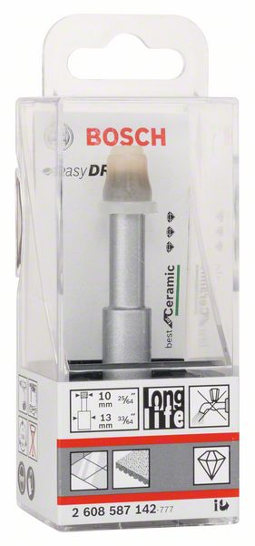 BOSCH Diamanttrockenbohrer Easy Dry Best for Ceramic, 10 x 33 mm