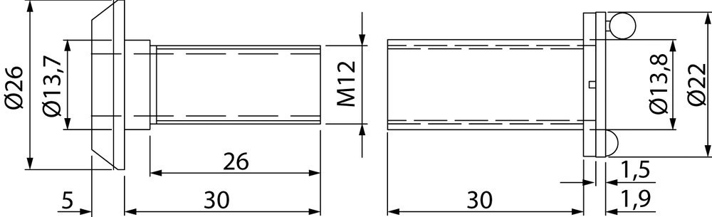 HERMAT Türspion 8992, Edelstahl
