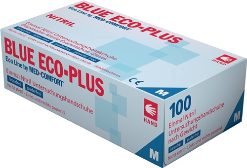 AMPRI Einw.-Handsch.Blue Eco Plus Gr.M blau Nitril 100 St./Box