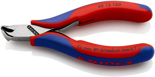 KNIPEX Elektronik-Schrägschneider L.120mm Facette nein pol.KNIPEX