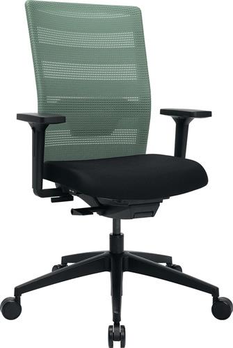 TOPSTAR Bürodrehstuhl m.Synchr.-Techn.schwarz/mint 420-540mm m.Lehnen Trgf.110kg TOPSTAR