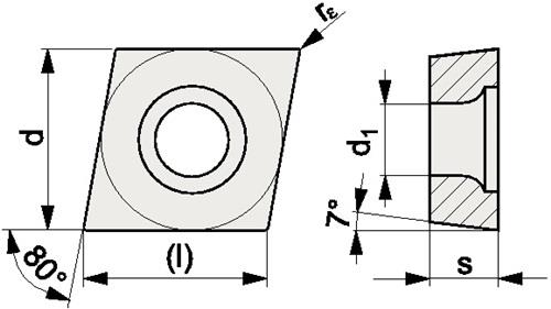 PROMAT Wendeschneidplatte CCMT 060204-M UNI35 Bearb.mittel PROMAT