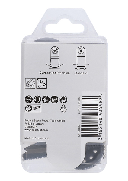 BOSCH HCS Tauchsägeblatt AII 65 BSPC Hard Wood, 40 x 65 mm, 10er-Pack