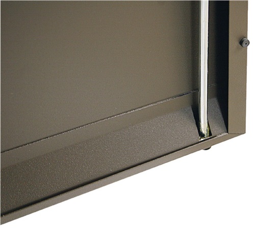 STUMPF Wertstoffsammler H975xB860xT320mm Inh.3 x 45l Soft-Mocca Klappen VA