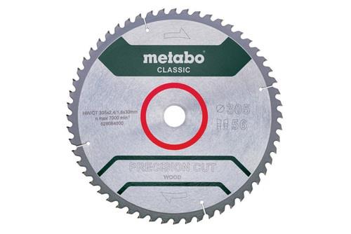 METABO Kreissägeblatt cordless cut wood classic AD 305mm Z.56 Bohr.30mm Schnitt-B.2,4mm