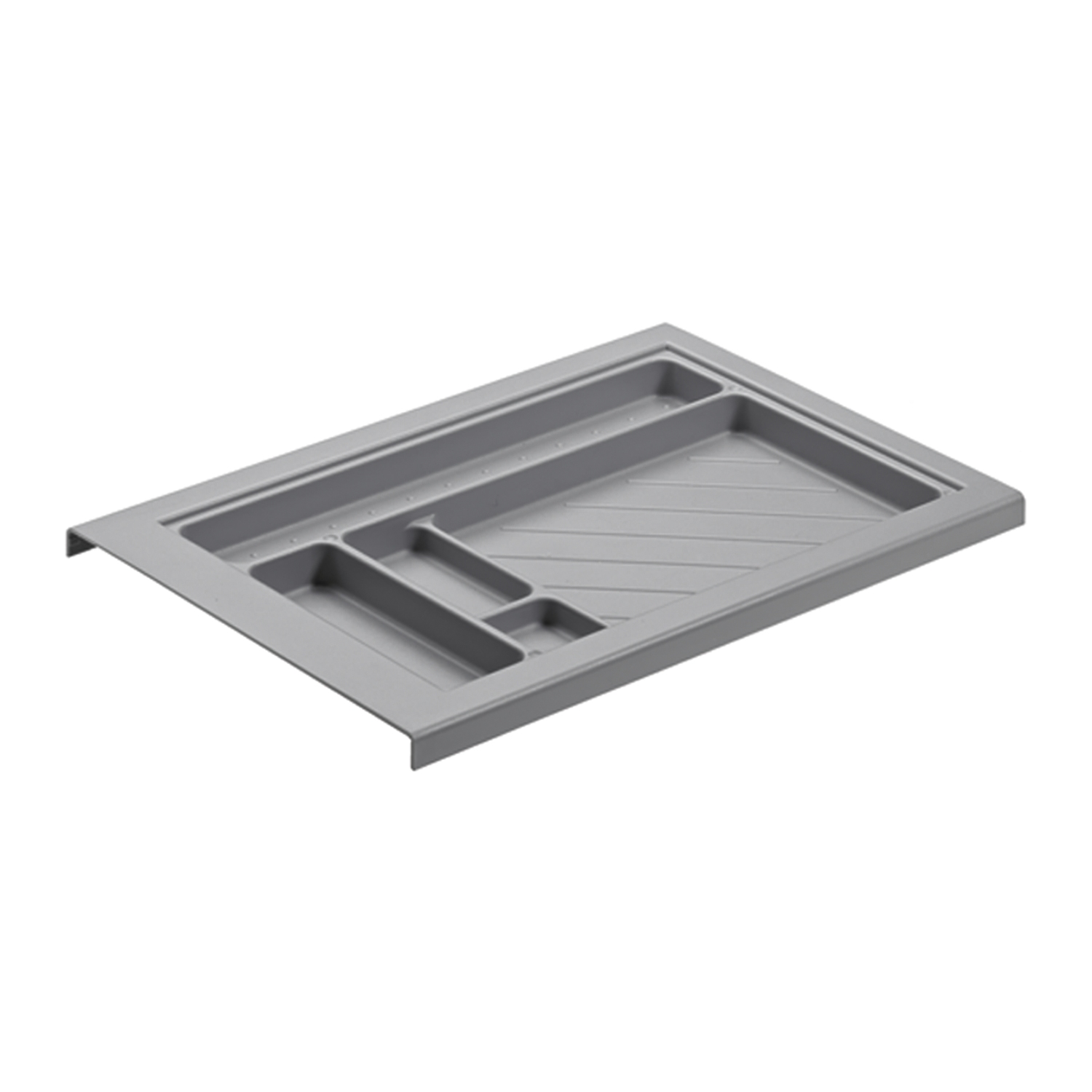 HETTICH Schreibmaterialschale für Schmalcontainer, Höhe 25 mm, 280 /292, Aluminium Optik, 9082132