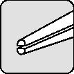 PROMAT Flachrundzange L.160mm flach-rund ger.Mehrkomp.-Hüllen PROMAT