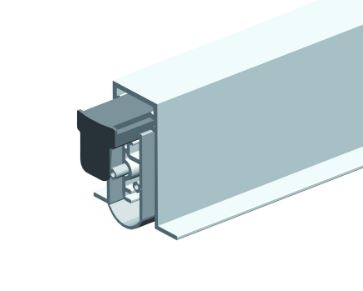 ELLEN Autom. Türbodendichtung EllenMatic Soundproof Omega z. Einnuten u. schrauben, o. Montagew. silber
