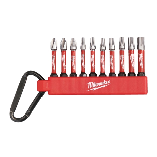 MILWAUKEE 10-teilig PH/PZ/TX SHOCKWAVE Carabiner-Set 1