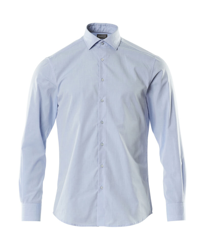MASCOT® Hemd Poplin, moderne Passform, hellblau