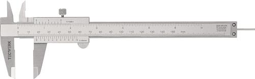 TECWERK Taschenmessschieber DIN 862 150mm m.Schr.eck.parallaxfrei TECWERK
