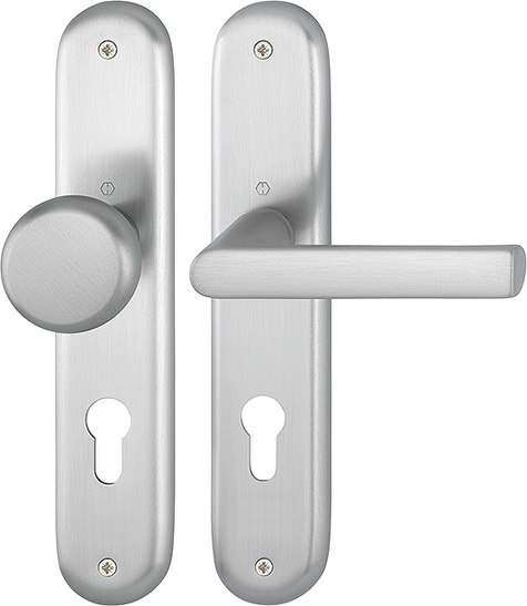 HOPPE® Wechselgarnitur mit Langschild Hamburg 53/273P/1700, Aluminium, 11762160 HOPPE® Wechselgarnitur mit Langschild Hamburg 53/273P/1700, Aluminium, 11762160