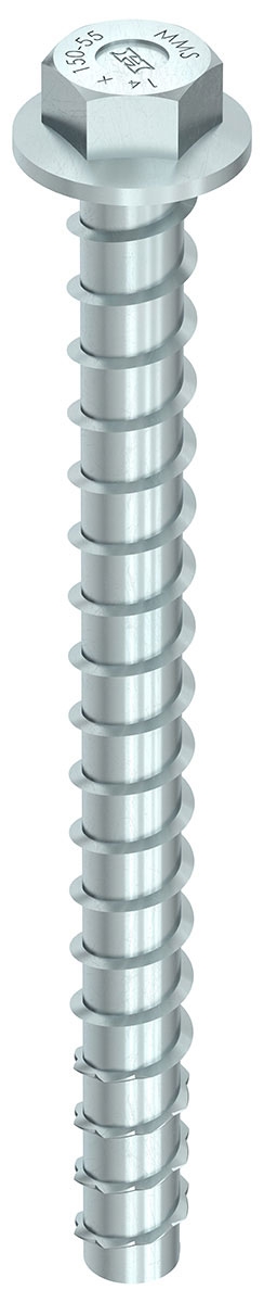 HECO MULTI-MONTI SS 14,0 x 150, Sechskantkopf mit angepresster Scheibe, Sechskantkopf, verzinkt blau, A2K