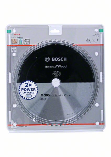 BOSCH Kreissägeblatt Multimaterial, 305 x 2,2 / 1,6 x 30 mm, 60 Zähne