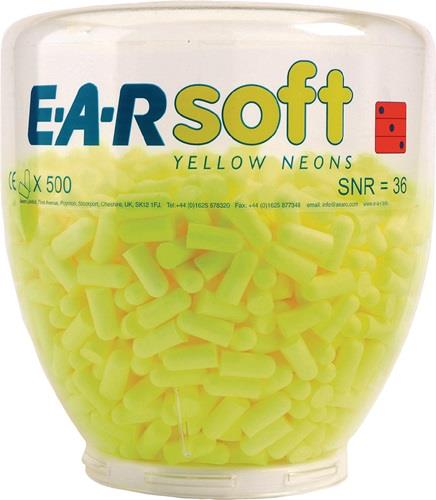 3M Gehörschutzstöpsel E-A-RSoft™ Yellow Neons™ Refill SNR 36 dB 500 PA/Dispenser