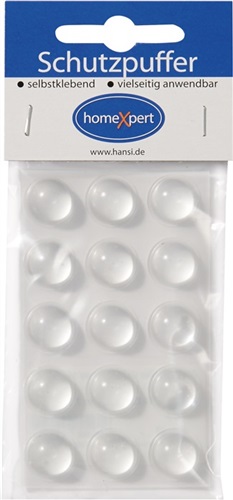 Nordwest Schutzpuffer Clear 16mm Ku.transp.Linse selbstkl.
