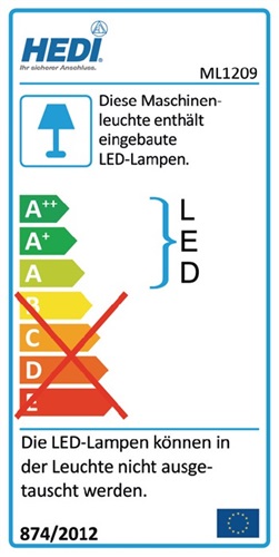 HEDI LED-Arbeitsleuchte 9,5 W 1140 lm HEDI