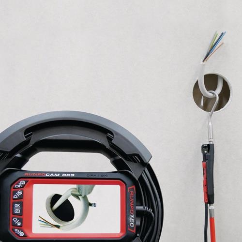 RUNPOTEC Rohrkamera RC 3 Kabel-L.15m Kamerakopf-D.13mm RUNPOTEC