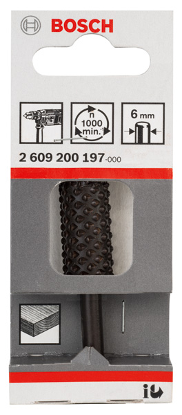 BOSCH Freihandfräser für Bohrmaschinen, 6 x 14 mm