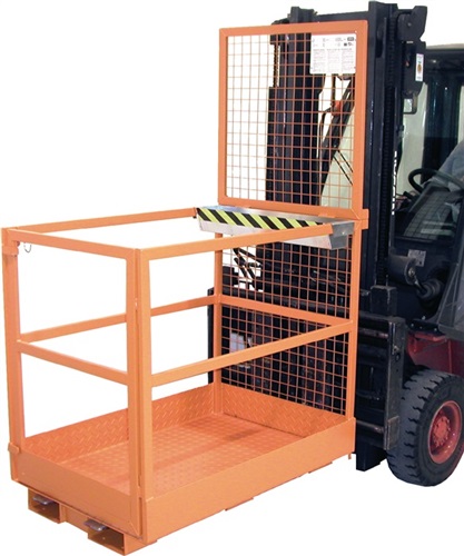 BAUER Arbeitsbühne B800xT1290xH1890mm gelborange lack.Trgf.300kg
