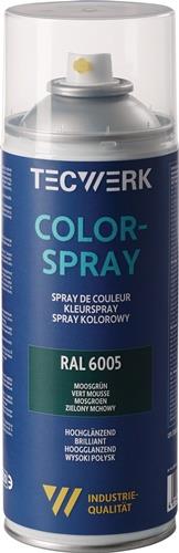 TECWERK Colorspray moosgrün hochglänzend RAL 6005 400ml Spraydose TECWERK