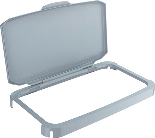DURABLE Klappdeckel PP grau B510xT285mm f.Abfallbehälter 60l lebensmittelecht DURABLE