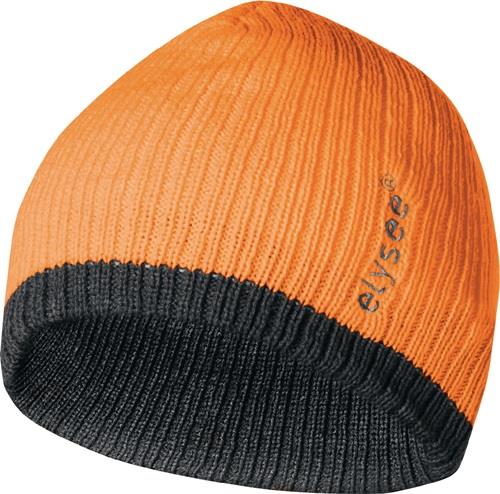 ELYSEE Strickmütze Georg univ.orange/grau ELYSEE