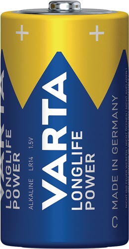 VARTA Batterie Longlife Power 1,5 V C-AM2-Baby 7800 mAh LR14 4914 2 St./Bl.