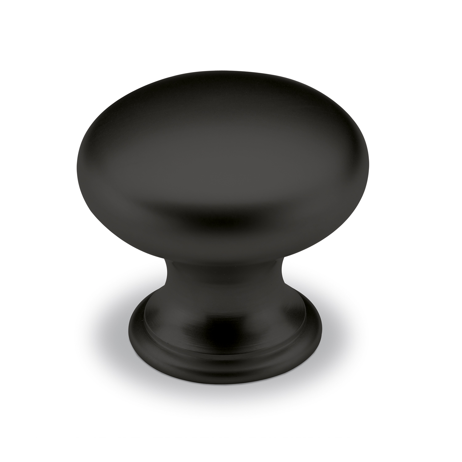 HETTICH Knopf Cirpi, H 27 mm, ø 30 mm, Schwarz matt, 9345389