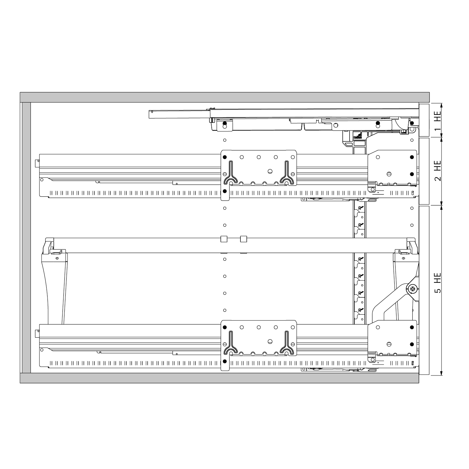 HETTICH Konstruktionszeichnung, 43467