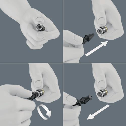 WERA Mutterentnahmewerkzeug L.43mm max.Mutterngröße 14mm Ku. m.Haltefunktion Wera WERA Mutterentnahmewerkzeug L.43mm max.Mutterngröße 14mm Ku. m.Haltefunktion Wera