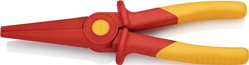 KNIPEX Flachrundzange Gesamt-L.220mm KU.glasfaserverst.m.Weichkunststoff-Zone KNIPEX