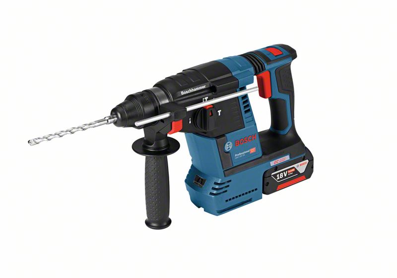 BOSCH Akku-Bohrhammer mit SDS plus GBH 18V-26, Solo Version, L-BOXX