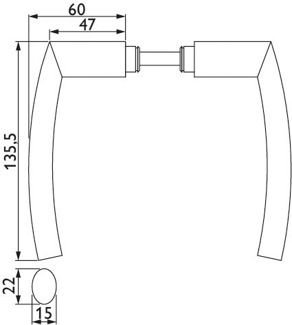 HERMAT Ganzglastürschloss-Set BARI 6143.MAG/6325.P/1807/HZSZ, Edelstahl