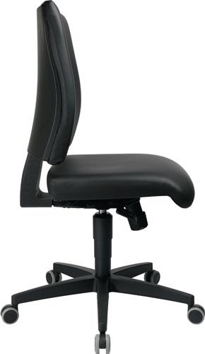 TOPSTAR Arbeitsdrehstuhl Lightstar 10 Rl.Kunstlederbezug schwarz 410-530mm