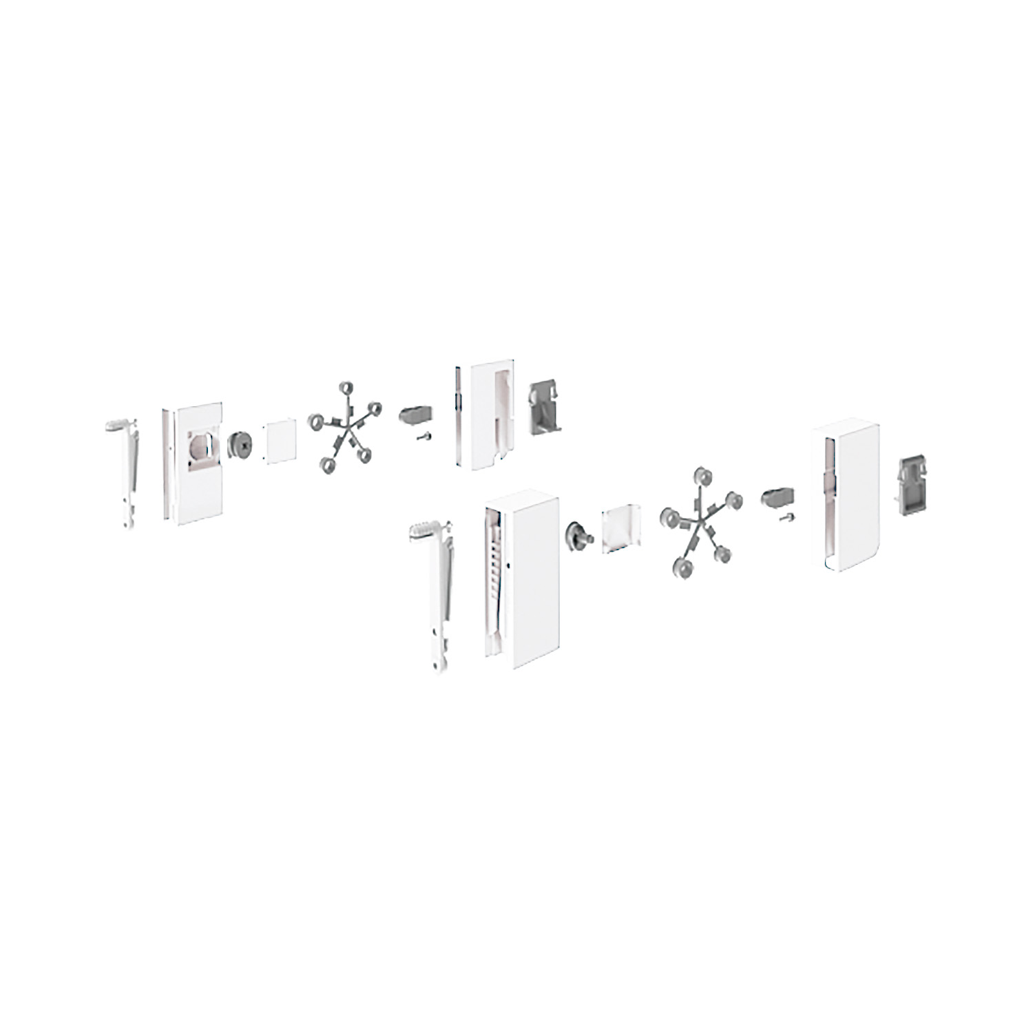 HETTICH DesignSide Adapter InnoTech Atira / 144 mm, weiß, 9196318
