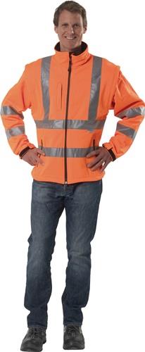 PREVENT Warnschutz-Softshelljacke Gr.L orange PREVENT