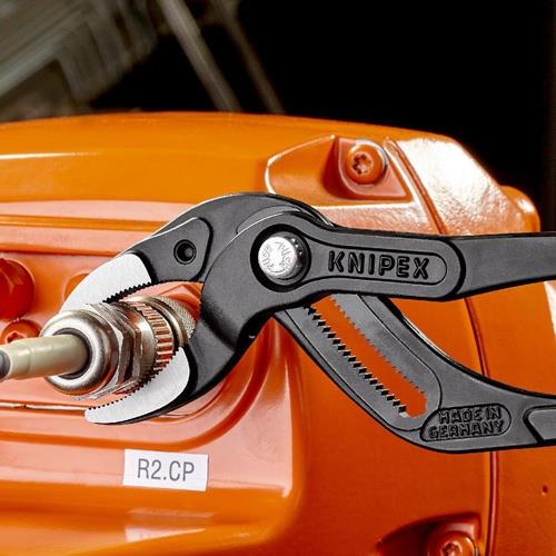 KNIPEX Syphon-/Connectorenzange L.250mm Spann-W.25-80mm schwarz atram. KNIPEX Syphon-/Connectorenzange L.250mm Spann-W.25-80mm schwarz atram.