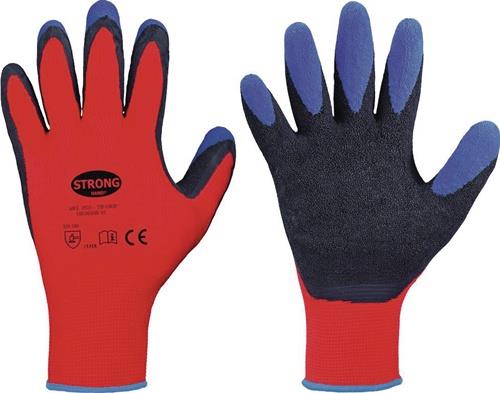STRONGHAND Handschuhe Tip Grip Gr.10 rot/schwarz/blau EN 388 PSA II STRONGHAND STRONGHAND Handschuhe Tip Grip Gr.10 rot/schwarz/blau EN 388 PSA II STRONGHAND