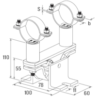 FISCHER Schallgedämmter Festpunkt FSFP 1 1/2"