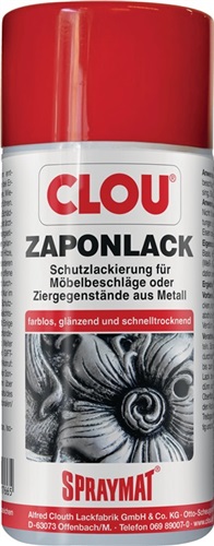 CLOU Zaponlack (Metallfirnis) SPRAYMAT farblos glänzend 300 ml Spraydose CLOU