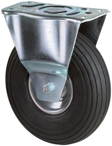 BS ROLLEN Luftrad D.260mm Trgf.130kg Bockrolle m.Platte Rillenprofil BS ROLLEN