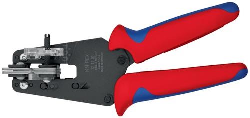 KNIPEX Präzisionsabisolierzange L.195mm Mehrkomponeten-Hüllen 0,03-2,08 (AWG 32-14) mm²