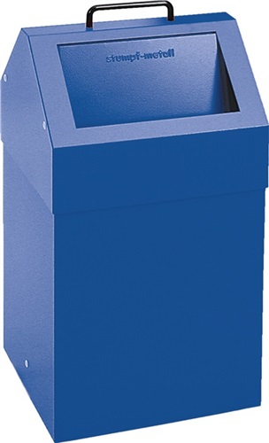 STUMPF Wertstoffsammler 45l H680xB330xT310mm enzianblau stationär