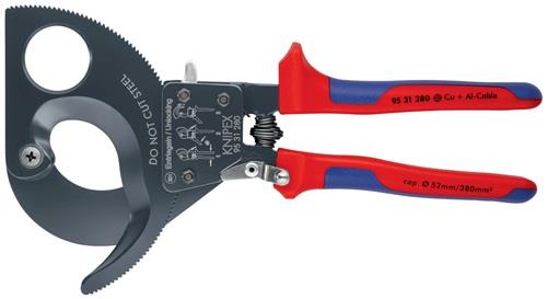 KNIPEX Kabelschneider Gesamt-L.280mm max.52 (380 mm²)mm Mehrkomp.-Hüllen KNIPEX