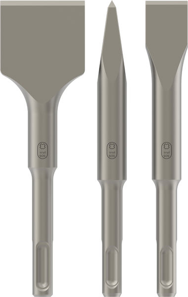 BOSCH Kurzmeißel-Set mit SDS plus, 3-teilig, 140, 140 x 20, 140 x 40 mm
