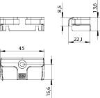 WINKHAUS Schließblech SBA.K.192.P10, Stahl, WINKHAUS Schließblech SBA.K.192.P10, Stahl,