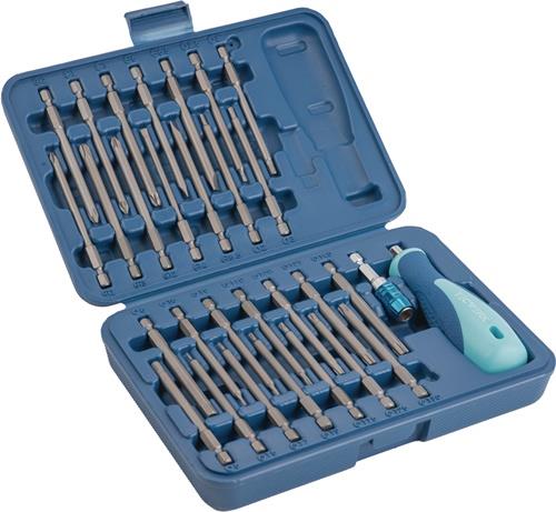 TECWERK Bitsortiment 30-tlg.Schlitz/PH/PZD/TX-BO/6Kt.TECWERK